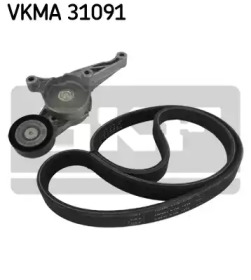Комплект ручейковых ремней SKF для VW MULTIVAN V (7HM, 7HN, 7HF, 7EF, 7EM, 7EN) 1.9 TDI